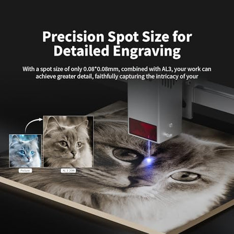Aufero Laser Engraver 20000mW Laser Cutter Machine with 40L Air Assist Large Working Area Laser Engraver Machine for Wood, Metal, Acrylic,Leather Wood Laser Engraver with APP Control Aufero