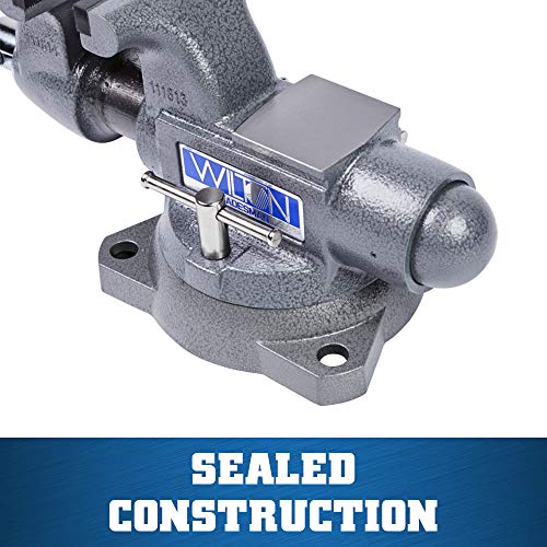 Wilton Tradesman Bench Vise, 4-1/2" Jaw Width, 3-1/2" Max Jaw Opening, 3-1/4" Throat (Model 1745) - WoodArtSupply