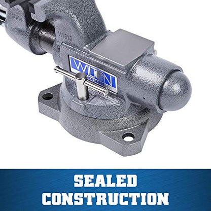 Wilton Tradesman Bench Vise, 4-1/2" Jaw Width, 3-1/2" Max Jaw Opening, 3-1/4" Throat (Model 1745) - WoodArtSupply