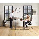 Realspace® Magellan 60" W Pneumatic Height-Adjustable Standing Desk, Cherry Realspace