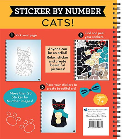 Brain Games - Sticker by Number: Cats! (28 Images to Sticker)