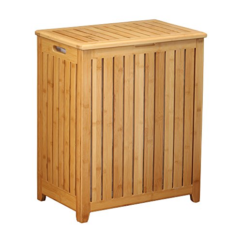 Oceanstar Spa-Style Bamboo Laundry Hamper - WoodArtSupply