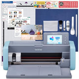 Brother SP-1 Sublimation Printer Bundle with ScanNCut SDX125, Full Ink Set, 160 Sublimation Transfer Sheets, 50 Blanks, Tape and More