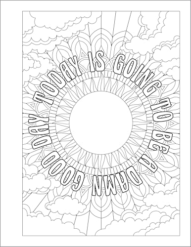 You Are a F*cking Rock Star: A Motivational Swear Word Coloring Book for Adults WoodArtSupply