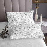 Feelyou Dinosaur Bed Sheets Set King Size 3D Digital Print Sheet Set for Kids Boys Girls Decor Jungle Dino Sheets with Deep Pocket Fitted Sheet Wild Animal Black and White Bedding Set Bedroom Feelyou
