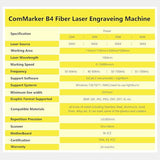 ComMarker B4 30W Fiber Laser Engraver,LightBurn Compatible Laser Engraving Machine with 2Lens,Fiber Laser Marking Machine for Jewelry,Sliver,Gold,Tumblers ComMarker