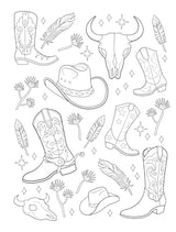 Creative Haven Country Western Charm Coloring Book (Adult Coloring Books: In The Country) WoodArtSupply