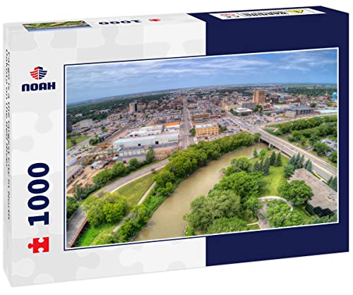 Noah Jigsaw Puzzle Fargo is a The Largest City in North Dakota on The Red River 1000 Pieces WoodArtSupply