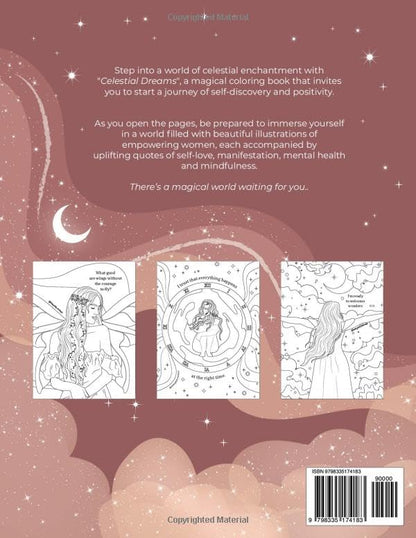 Celestial Dreams: Positive Coloring Book For Self Love