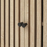 Oubayajia Mid Century Modern TV Stand for Televisions up to 70 Inches, with Sliding Doors and Storage, Television Stands, TV Consoles, Media Consoles for Living Room, 63 Inch (Natural) Oubayajia