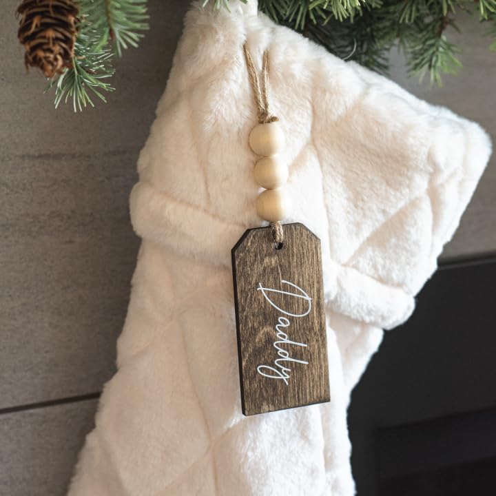 Beaded Wooden Name Tag - Personalized Christmas Stocking Tags APK company