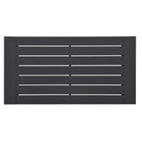 Modway Tahoe Aluminum Outdoor Patio Coffee Table in Gray Modway