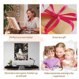 DYAIANGMU Halloween Paint by Numbers Kit for Adults Beginner,Ghost Flower Paint by Number Kits on Canvas for Adults Beginner,Digital Oil Painting Kits for Home Wall Decor 19.6X15.7 Inch (with Frame) DYAIANGMU