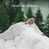 ITSNGBY Down Fibers Comforter Twin Size,Luxurious All Seasons Hotel Collection Duvet Insert,54 Oz High Bulkiness Medium Warmth,Fluffy & Breathable for Bedroom, Guestroom, Hotel (White,68x90) ITSNGBY