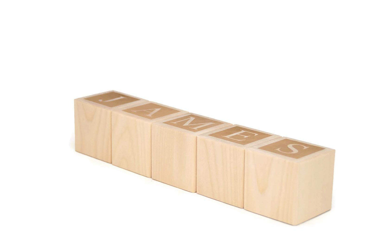 Letter Baby Blocks - Custom Personalized Name Blocks by Little Wooden Wonders Little Wooden Wonders