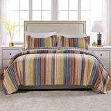 Greenland Home 100% Cotton Fashion Quilt Collection, Prewashed, Reversible Quilt Set, 3-Piece King/Cal King, Katy Greenland Home Fashions