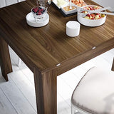 Mobili Fiver, Square extendable Dining Table, Eldorado, Rustic Wood, Made in Italy Mobili Fiver