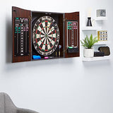 Viper by GLD Products Vault Deluxe Dartboard Cabinet with Shot King Sisal Dartboard and Illumiscore Scoreboard, Wood Viper