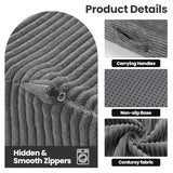 Erament 6-Inch Tri-Fold Mattress Full Size, Covertible Sofa Bed Foldable Futon Mattress with Handles & Non-Slip Bottom, Removable Machine Washable Corduroy Cover for Guest, Camping, Dorm Erament