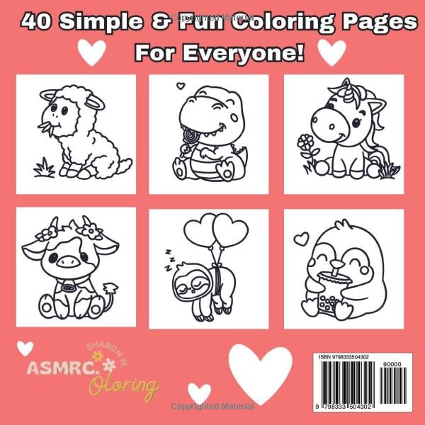 Adorable Animals & Reptiles: A Bold & Easy Coloring Book With Simple & Fun Designs For Both Kids & Adults