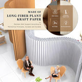 Paper Room Divider, Portable Room Dividers and Folding Privacy Screens, Divider for Room Separation, for Dorm Studio Office HKJBEQU