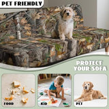 NETILGEN Home Living Room Armless Futon Cover Sofa Bed Slipcover with Elastic Bands High Stretch Sofa Slipcover Machine Washable Oak Leaf Hunting Camo NETILGEN
