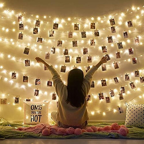 50PCS Colored Wooden Clothespins, 2.9inch 10 Color Clothes Pins for Clip Pictures Photos Decorative, Small Colorful Wood Decoration Closepins Clips,10 Color Each 5Pcs (Colored) HONGYUTAI
