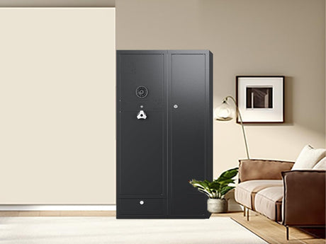 KAER 18-20 Gun Safe Gun Cabinet Large Gun Safes for Rifles and Pistols Rifle Safe for Home High Capacity Electronic Gun Cabinets for Rifles and Shotguns with Drawer,Removable Shelf KAER