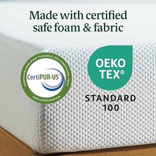 ZINUS 8 Inch Green Tea Cooling Memory Foam Mattress [New Version], Twin, Fiberglass Free, Medium Firmness, Cooling Gel Foam, Certified Safe Foams & Fabric, Mattress in A Box Zinus