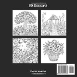 Discover a World of Blossoms & Blooms: An Adult and Teen Coloring Book - Unwind and Relax With Nature WoodArtSupply