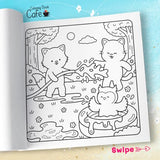 Comfy Summer: Cute and Cozy Coloring Book for Adults & Teens Featuring Summer Hygge Scenes with Adorable Animal Characters WoodArtSupply