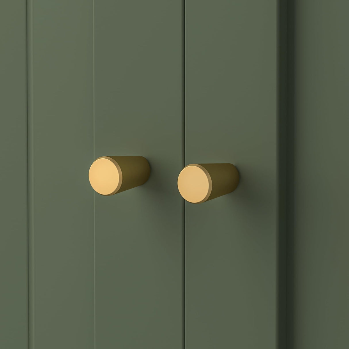 Homhedy Cat Litter Box Enclosure, Cat Washroom Furniture with Metal Frame, Pet House, Fit Most of Litter Box, Modern Style, Green and Gold Homhedy