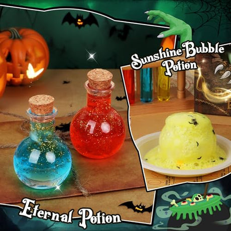 Alritz Science Potions Kit for Kids - 23 Magic Mix Potion Bottles, Witches Cauldron, Birthday Christmas Party Decorations Gifts Toys for Boys Girls 8 9 10 11+ Years Old Alritz