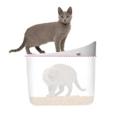 Catit PIXI Top-Entry Litter Box – Modern, Leak-Proof Cat Litter Box with Anti-Tracking Lid, Easy-Clean Design, Seamless & BPA-Free – Reduces Litter Mess, Minimalist Style, Large Space for Cats Catit