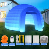 SAYOK 16.5ft Outdoor Portable Inflatable Igloo Dome with Air Blower, Outdoor Dome Tent Portable Night Club Party Tent Event Room for Backyard, Wedding, Event Party SAYOK