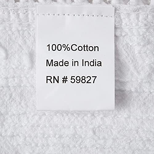 Beatrice Home Fashions Medallion Chenille Bedspread, Full, White Beatrice Home Fashions