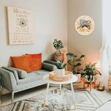 FOKOCALI 20 Pack Wooden Wall Clock 7.9 inch Sublimation Round Wall Clock Blanks Wood Clocks for Living Room DIY Sublimation Heat Press Printing FOKOCALI