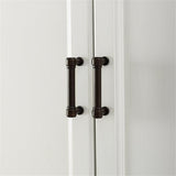 Pemberly Row Modern Wood Medicine Cabinet with Shelves in Vintage White Pemberly Row