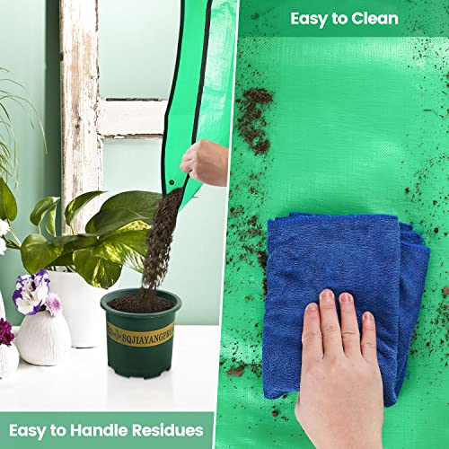 Onlysuki Repotting Mat for Indoor Plant Transplanting Control Mess, 26.8"X26.8" Waterproof Succulent Potting Mat Square Planting Tray Soil Change Mat Gardening Gifts for Plant Lovers Onlysuki