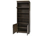 Martin Furniture Bookcase Wall with Wood Ladder, Brown, IMSA4094-KIT Martin Furniture