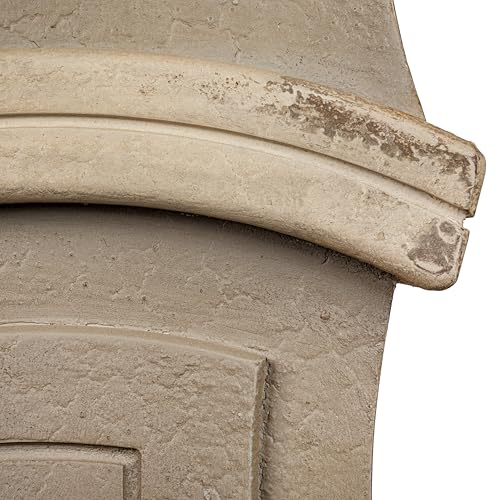 Creative Co-Op Distressed Grey Wood Grandfather Style Wall Clock Creative Co-Op