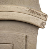 Creative Co-Op Distressed Grey Wood Grandfather Style Wall Clock Creative Co-Op