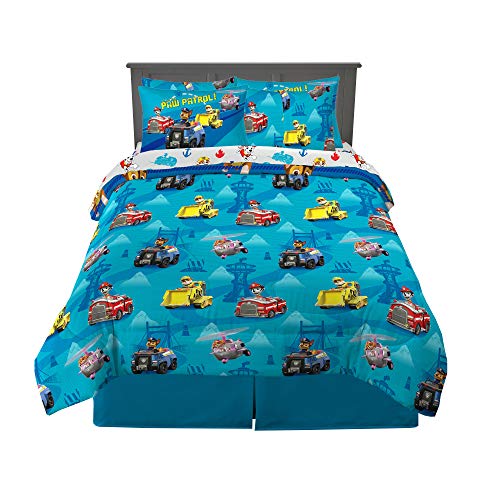 Franco Kids Bedding Super Soft Comforter and Sheet Set with Sham, 7 Piece Full Size, Paw Patrol Franco
