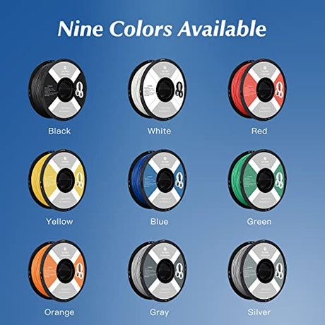 R QIDI TECHNOLOGY PLA Filament 1.75mm, 3D Printer Filament PLA Rapido, Suitable for High Speed Printing, 3D Printing Filament Fit Most FDM 3D Printers, 1 KG Spool (2.2lbs), Blue R QIDI TECHNOLOGY