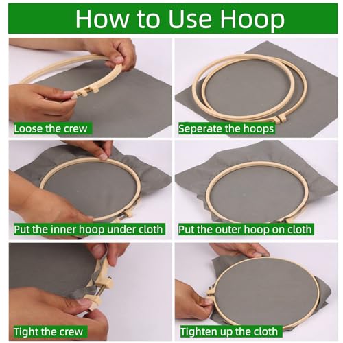 DIY Punch Needle Kits Red Roses Embroidery Punch Needle Starter Craft with Hoop Easy for Beginners for Festival t and Decoration 20x20cm-1
