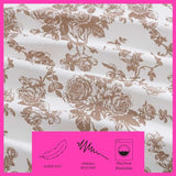 Betsey Johnson - Twin XL Bed Sheets, Soft & Lightweight Bedding, Fade & Wrinkle Resistant, Dorm Essentials (Garden Toile Brown) Betsey Johnson
