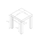 Mobili Fiver, First Fixed Table, Rustic Oak, for 2 People, Modern Dining Table for Kitchen and Living Room, Italian Furniture Mobili Fiver
