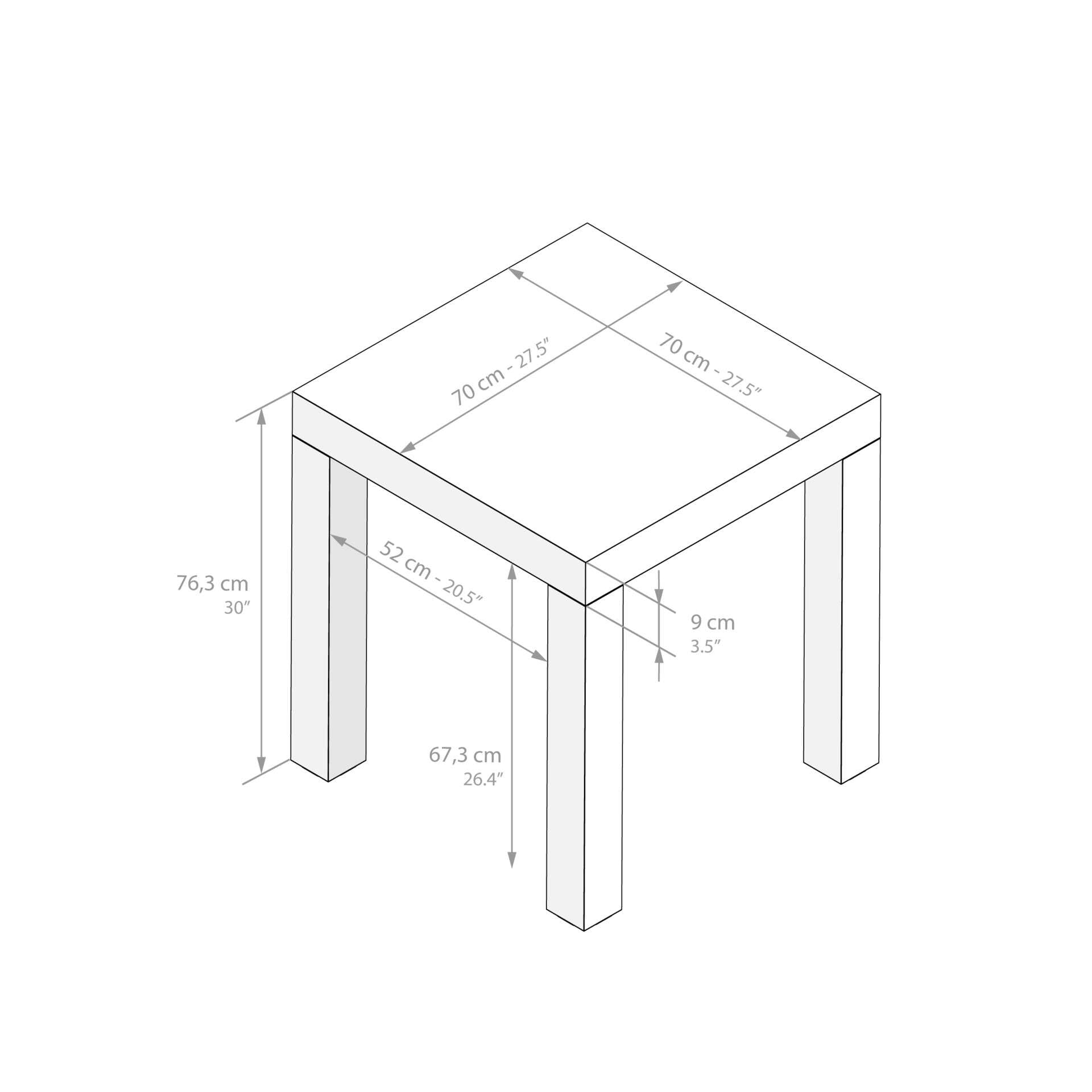 Mobili Fiver, First Fixed Table, Rustic Oak, for 2 People, Modern Dining Table for Kitchen and Living Room, Italian Furniture - WoodArtSupply