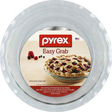 Pyrex Easy Grab 9.5" Glass Pie Plate CorningWare