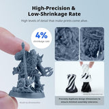 ANYCUBIC Water Washable ABS-Like Resin 3.0, 3D Printer Resin, High Toughness and High Precision, Easy to Post-Process, Low Odor, Wide Compatibility for All LCD 3D Printers (Gray, 1kg)